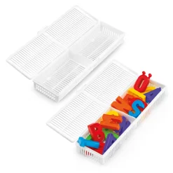 QUERCETTI Magnetiske bogstaver - Sæt med tavle- Magnetlegesæt