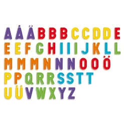 QUERCETTI Magnetiske bogstaver - Sæt med tavle- Magnetlegesæt