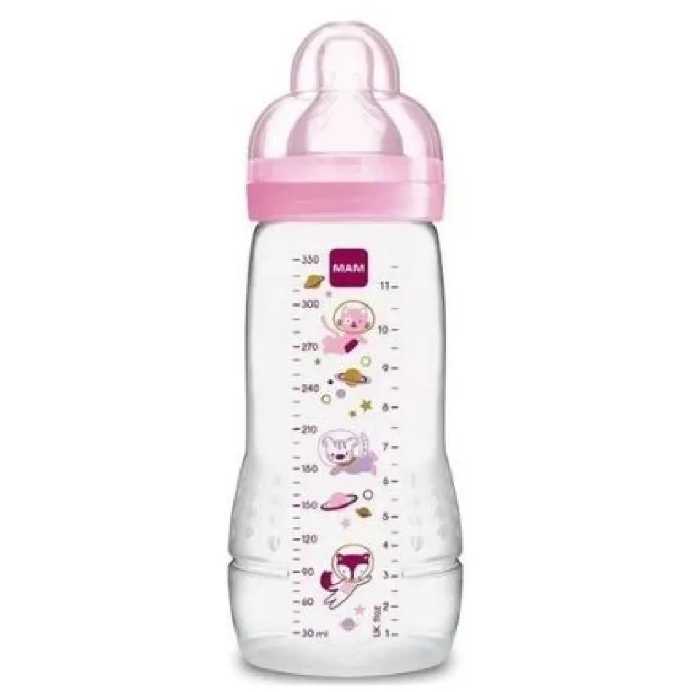 MAM Easy Active Baby Bottle 330ml PINK- Sutteflasker