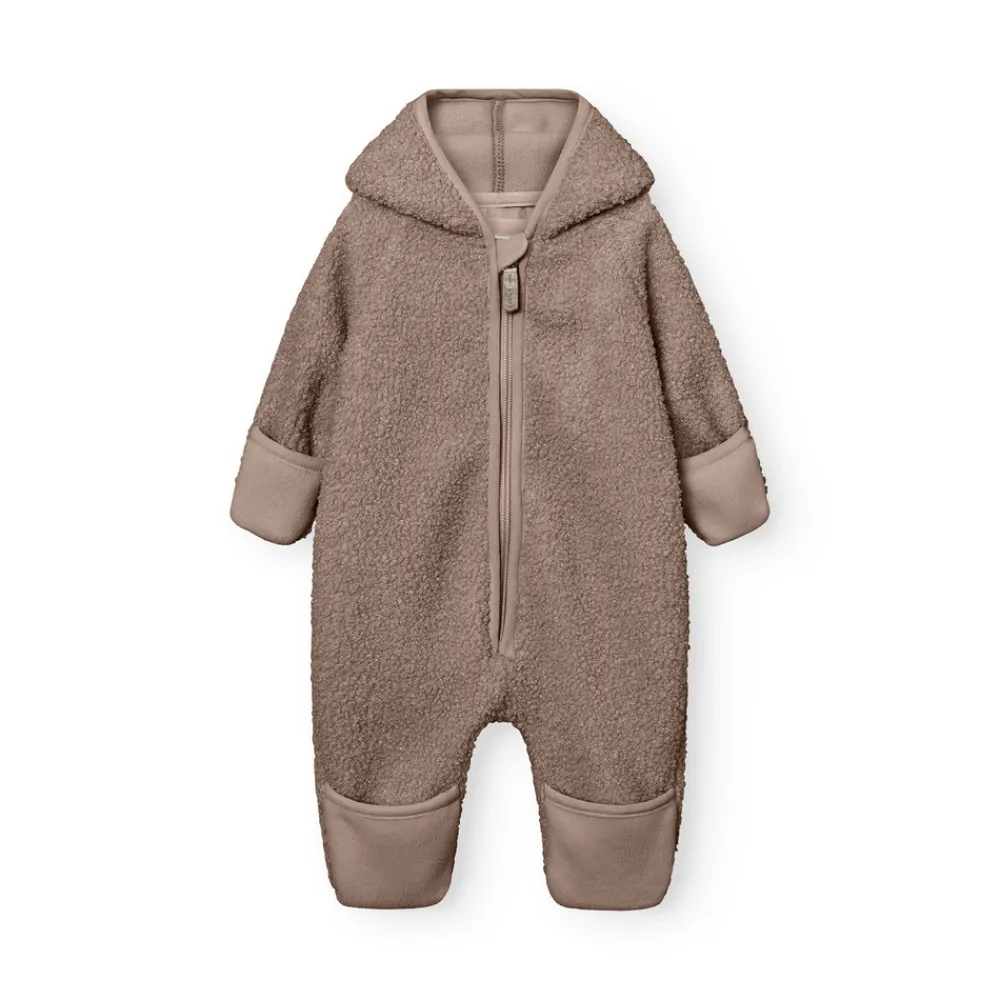 MINI A TURE Matadel Teddyfleece Heldragt - Grey brown- Køredragter