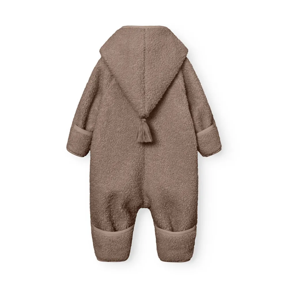 MINI A TURE Matadel Teddyfleece Heldragt - Grey brown- Køredragter