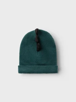 NAME IT Mateo strikket beanie - SEA MOSS- Elefanthuer & Huer
