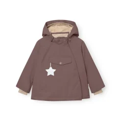 MINI A TURE Matwang Fleeceforet Vinterjakke - Peppercorn plum- Vinterjakker & Bukser