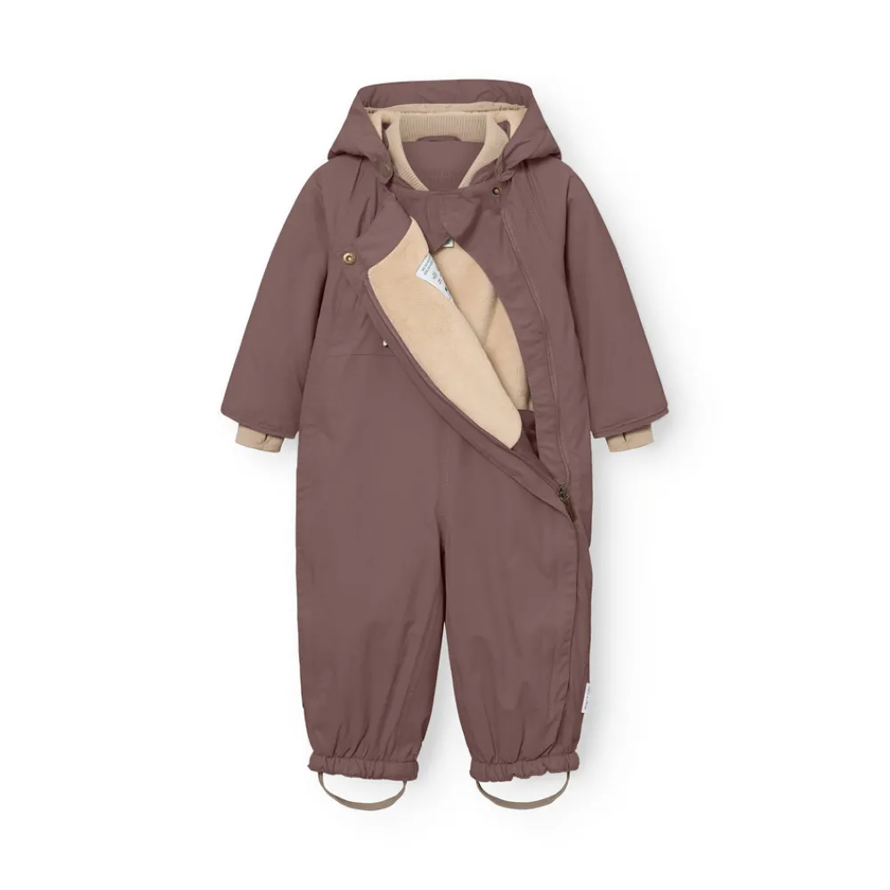 MINI A TURE Matwisti Fleeceforet Flyverdragt - Peppercorn plum- Flyverdragter