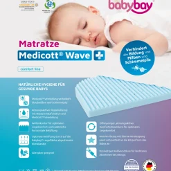 Babybay MediTex Wave madras til Orginal side by side seng-Børn Madrasser