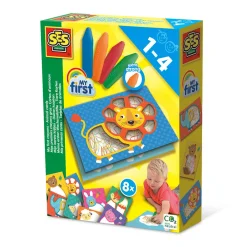 Ses Creative Min første - Farvekridt og dyrekort- Kreasæt