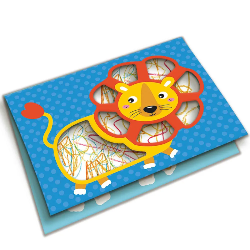 Ses Creative Min første - Farvekridt og dyrekort- Kreasæt