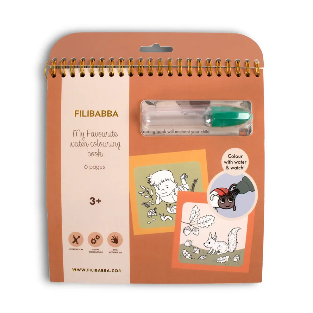 Filibabba Min yndlings vandmalebog - I skoven- Aktivitets- & Malebøger