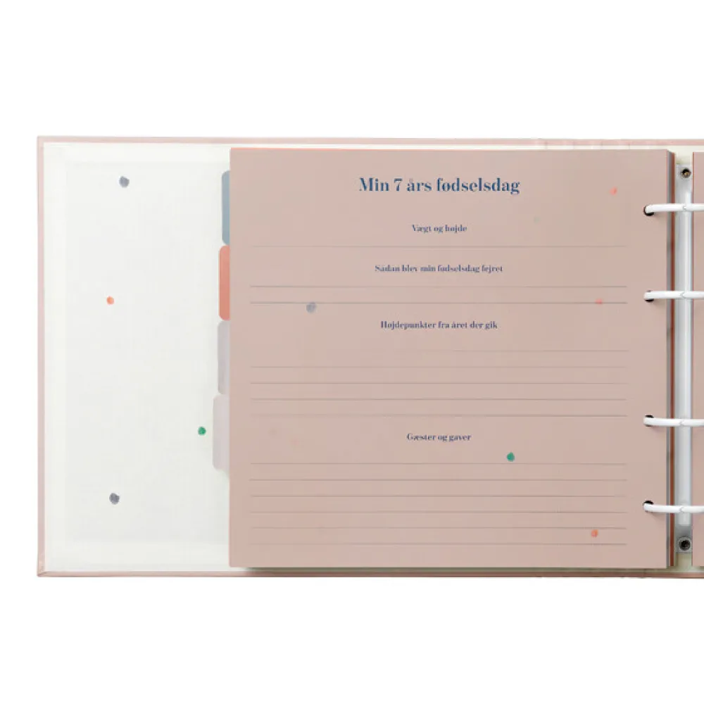 Specialday Mine første år - Minder Og Gemmer - rosa- Barnets Bog