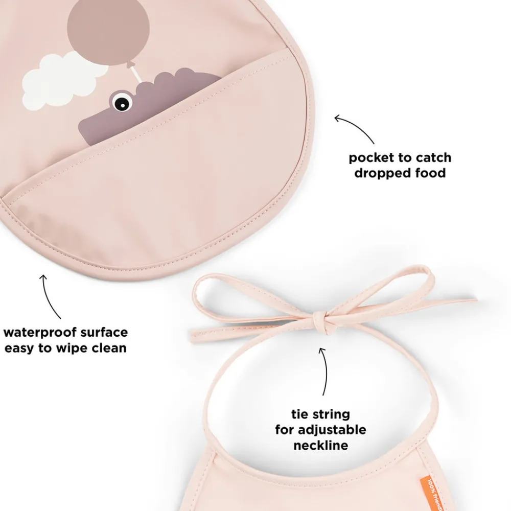 Done By Deer Mini hagesmæk m/lomme 2 stk. Happy clouds Pudder- Hagesmække