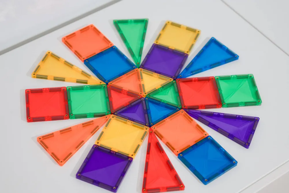 CONNETIX Mini Pack - magnetsæt 24 dele - rainbow- Magnetlegesæt