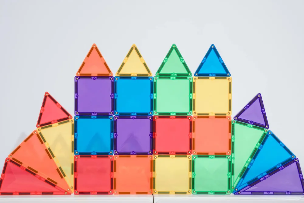 CONNETIX Mini Pack - magnetsæt 24 dele - rainbow- Magnetlegesæt