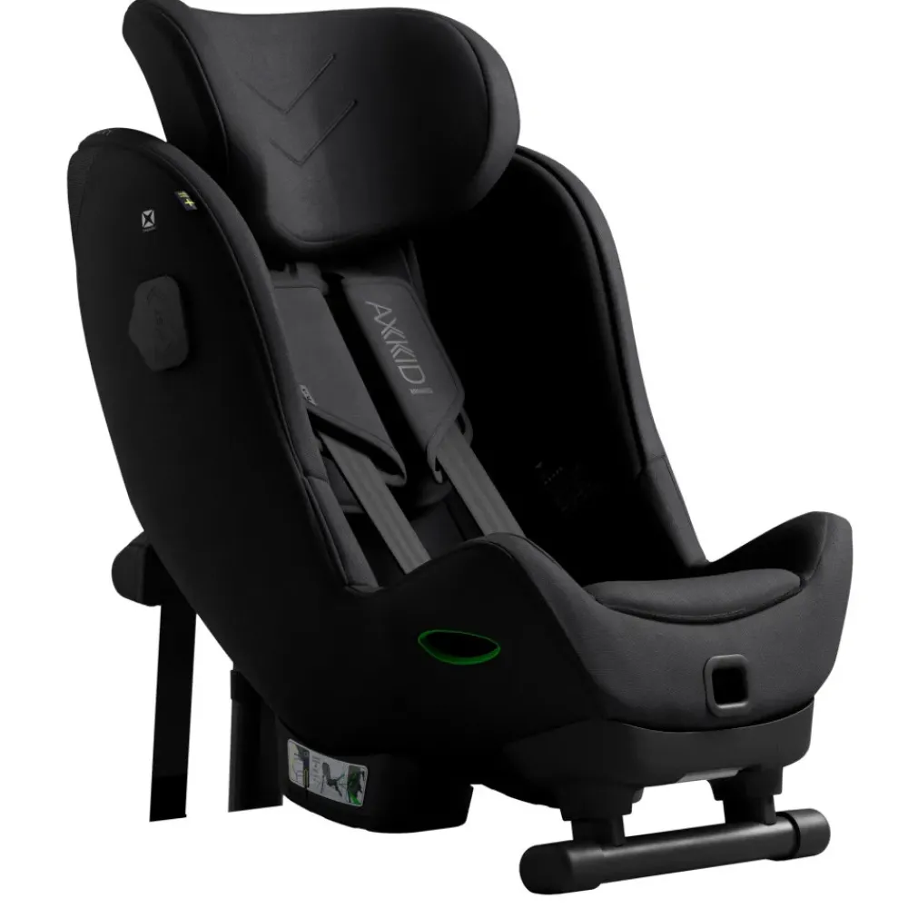 AXKID Minikid 4 Max Coastal Storm Black- Autostole 61-105 Cm (3 Mdr.-4 År)