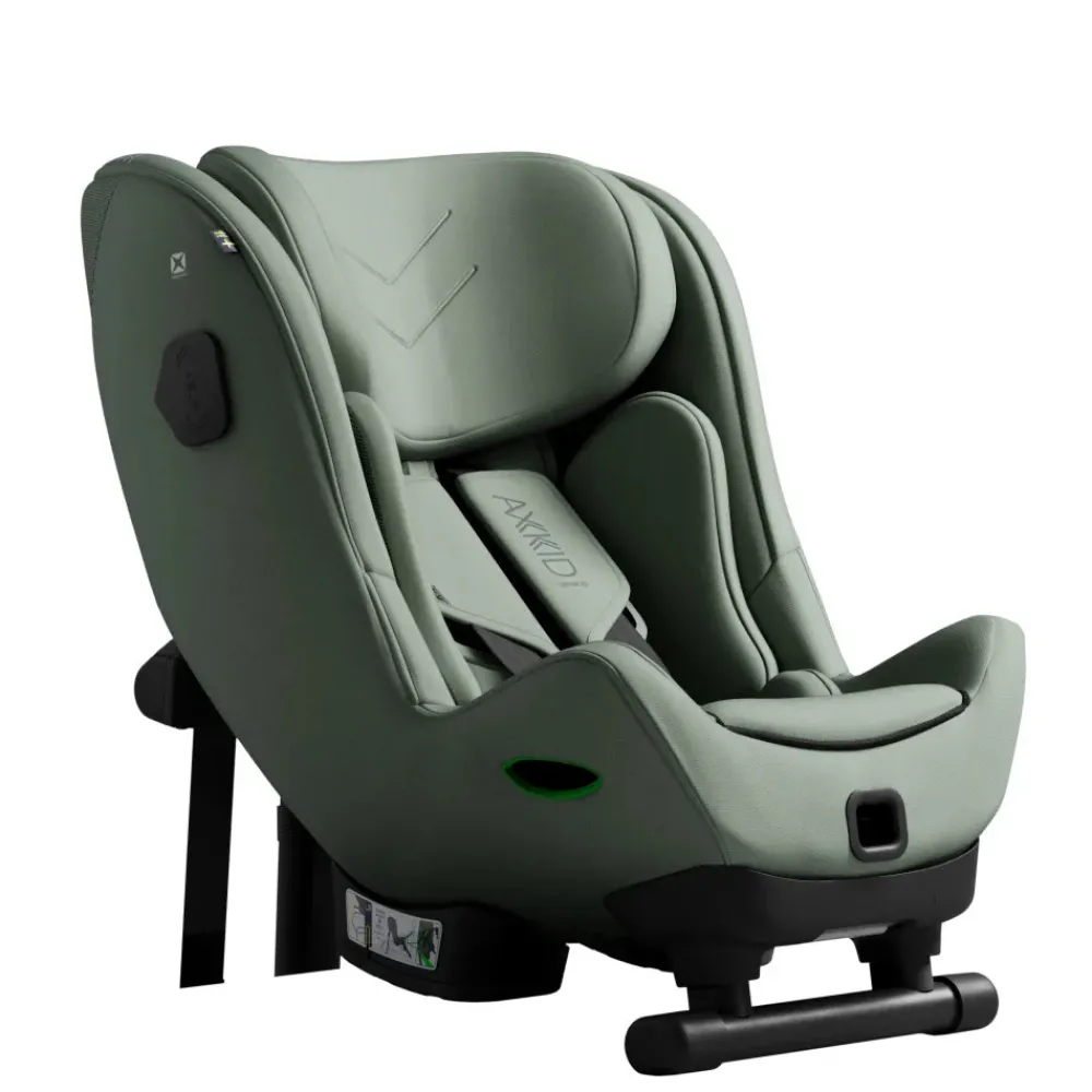 AXKID Minikid 4 Max Nordic Bloom Green- Autostole 61-105 Cm (3 Mdr.-4 År)