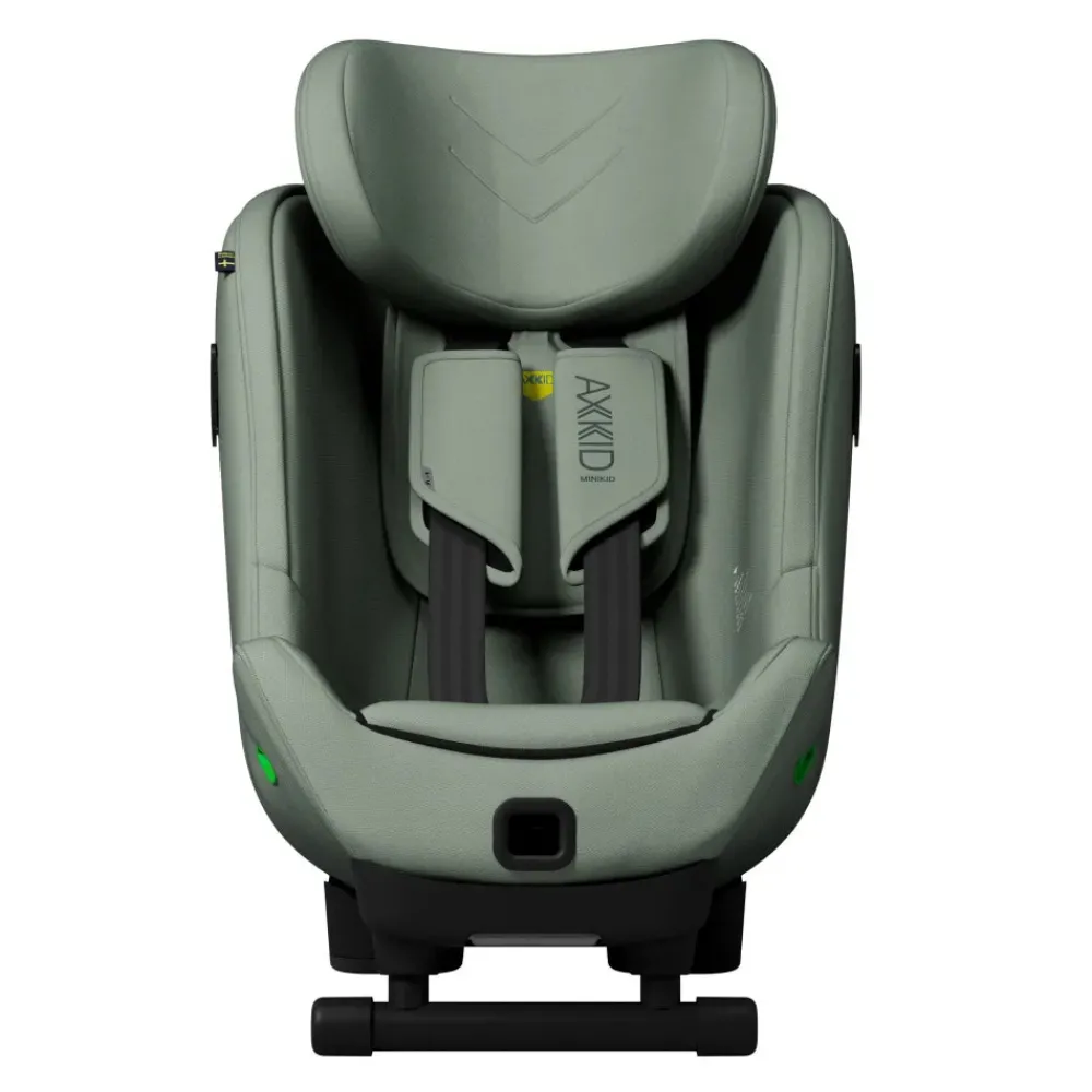 AXKID Minikid 4 Max Nordic Bloom Green- Autostole 61-105 Cm (3 Mdr.-4 År)