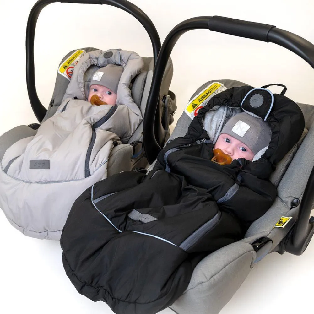 NORDBABY Mity Kørepose til autostol - black- Køreposer Til Autostol