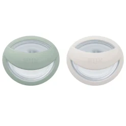 NUK Mommyfeel Silicon S1 - Green 2 stk- Sutter