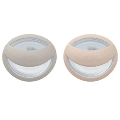 NUK Mommyfeel Silicon S1 - Grey 2 stk- Sutter