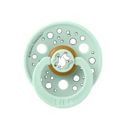 BIBS Moomin Colour Sut 2pk Latex Str 1 - Mint- Sutter