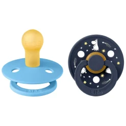 BIBS Moomin Colour Sut 2pk Latex Str 1 - Breeze- Sutter