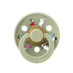BIBS Moomins Colour Sut 2pk Latex Str 1 - Ivory- Sutter