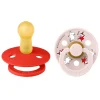 BIBS Moomins Colour Sut 2pk Latex Str 2 - Candy Apple- Sutter