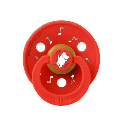 BIBS Moomins Colour Sut 2pk Latex Str 2 - Candy Apple- Sutter