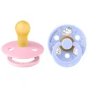 BIBS Moomins Colour Sut 2pk Latex Str 1 - Baby Pink- Sutter