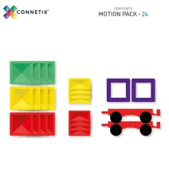 CONNETIX Motion Pack - magnetsæt 24 dele - rainbow- Magnetlegesæt