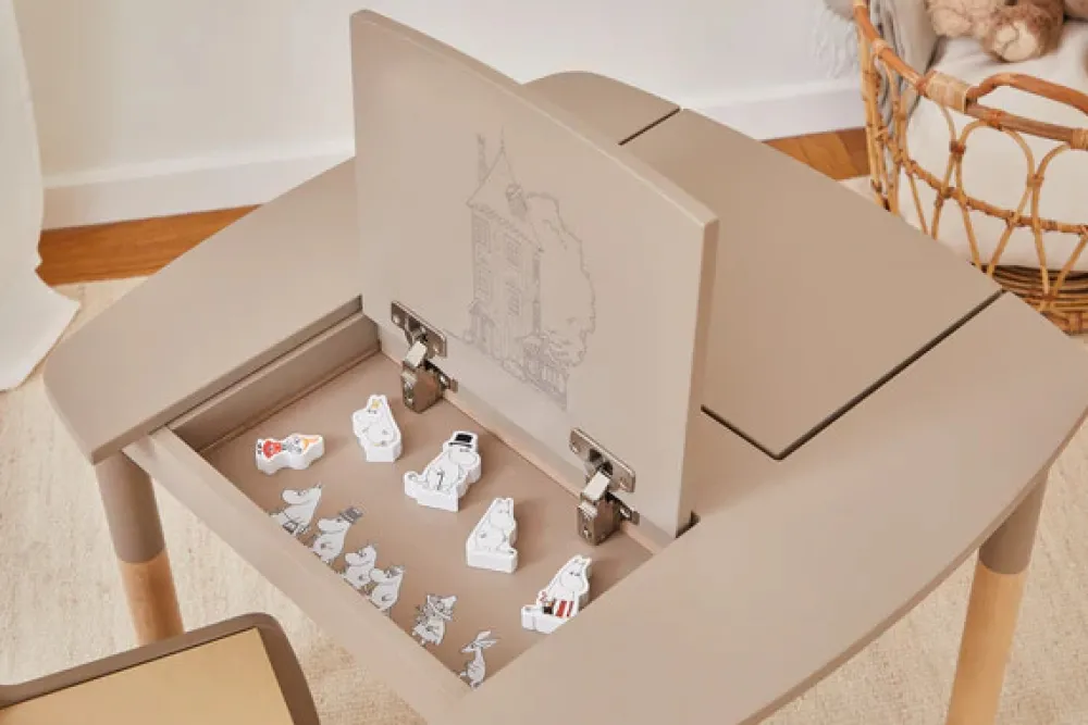 Barbo Toys Mumi Bord med Opbevaring-Børn Børneborde & Stole