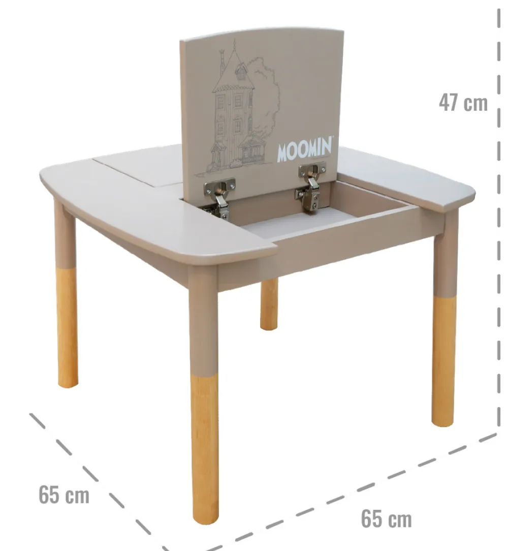 Barbo Toys Mumi Bord med Opbevaring-Børn Børneborde & Stole