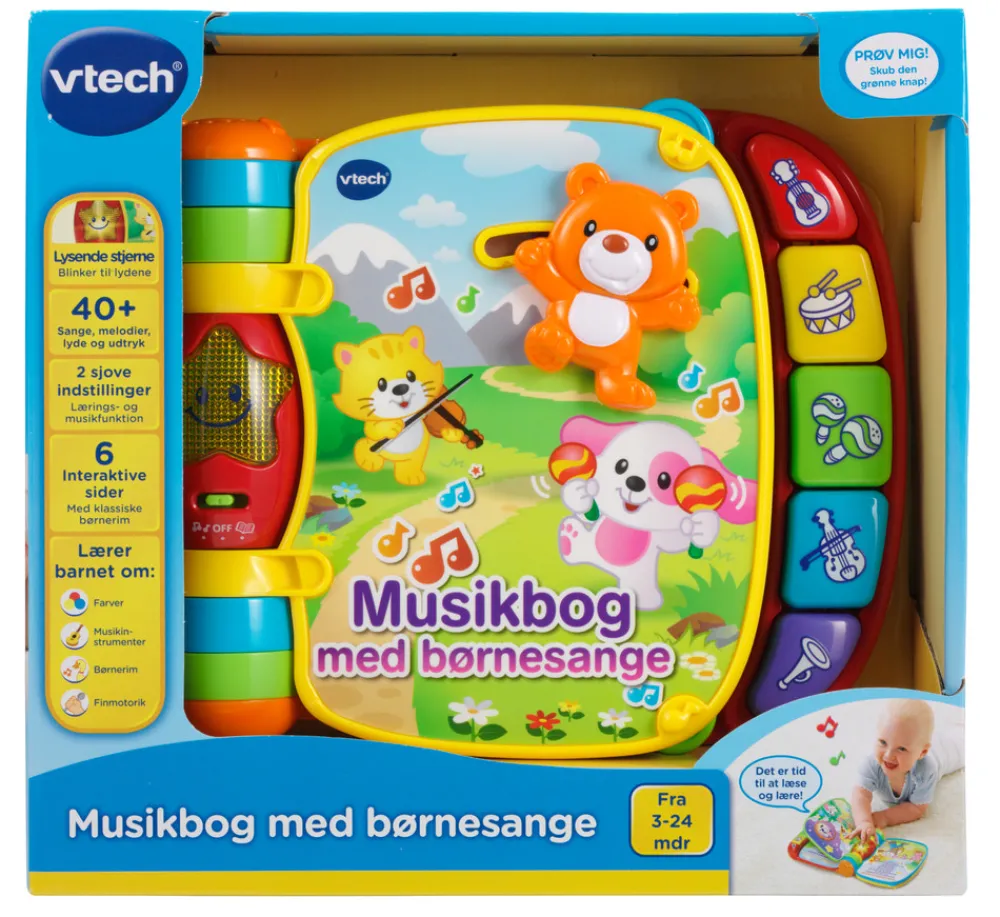 Vtech Musikbog med børnesange- Sangbøger|Bøger Med Lyd