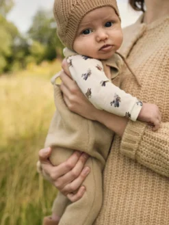 Lil' Atelier Nalu Uld Langærmet Body - Turtledove- Uldbodyer