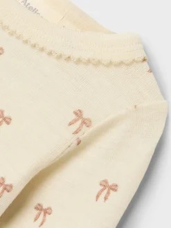 Lil' Atelier Nalu Uld Langærmet Body - Turtledove- Uldbodyer
