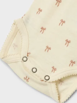 Lil' Atelier Nalu Uld Langærmet Body - Turtledove- Uldbodyer