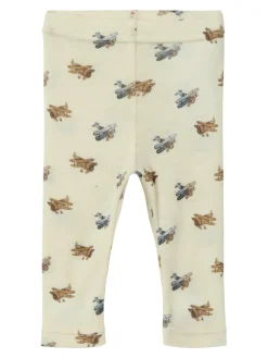Lil' Atelier Nalu Uld Leggings - Turtledove- Uldunderdele