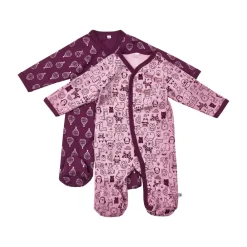 Pippi Natdragt 2-pak - 600/Lilac- Multipack|Natdragter