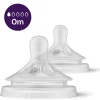 Philips Avent Natural Response 2 pk. flaskesut 0m (Flow 1)- Sutteflasker