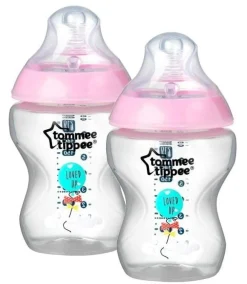 Tommee Tippee Natural start sutteflaske 2 x 260 ml - deco pink- Sutteflasker