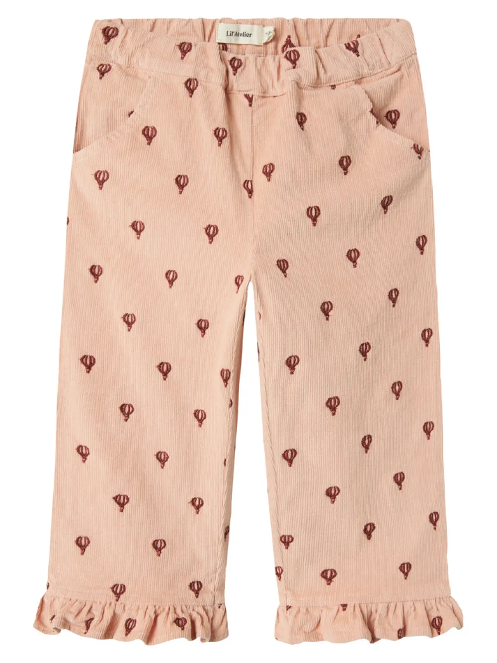Lil' Atelier Nelly Cord Straight Bukser - Cameo Rose- Bukser