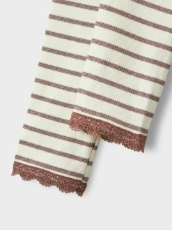 NAME IT Nette Slim Leggings - Peppercorn- Leggings