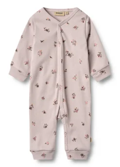 Wheat Nikola Heldragt - Soft lilac flowers- Bodystocking Langærmet