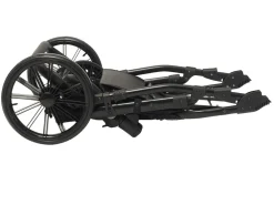 BASSON Nordic Lux - Dark Grey Melange- Barnevogne Med Langt Liggemål