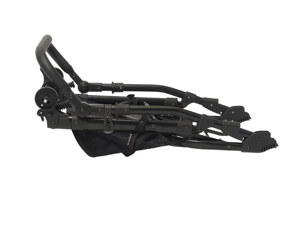 BASSON Nordic Lux - Dusty Black- Barnevogne Med Langt Liggemål