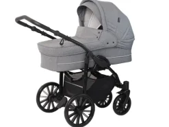 BASSON / Scandia Nordic Lux inkl. regnslag og kopholder - Grey melange- Barnevognspakker