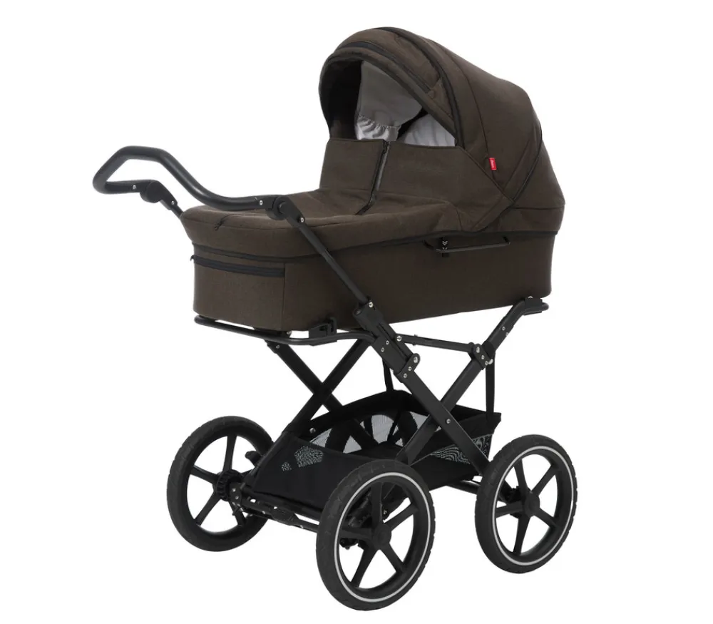 Odder North - dark brown- Barnevogne Med Langt Liggemål