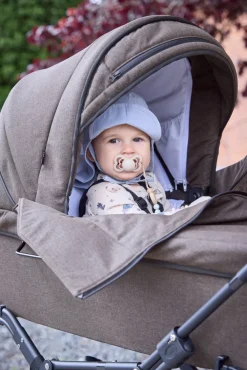 Odder North - dark brown- Barnevogne Med Langt Liggemål