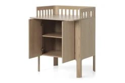 FLEXA Nova tremmeseng med puslebord - eg-Børn Pusleborde|Tremmesenge