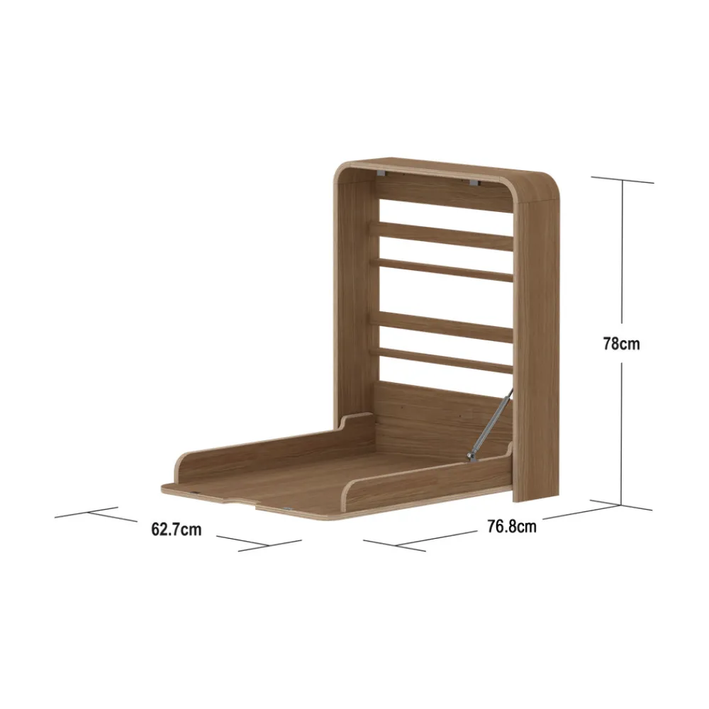 FLEXA Nova væghængt Puslebord, eg-Børn Pusleborde|Pusleborde