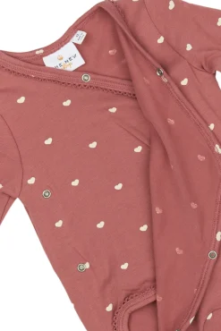 The New Siblings Nova Wrap Body langærmet - WITHERED R- Bodystocking M. Skrålukning